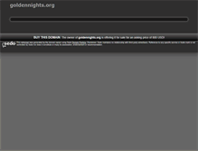 Tablet Screenshot of goldennights.org